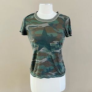 Truly Madly Deeply Camo Tee Size S